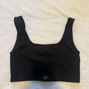 SET Active Black Tank Top